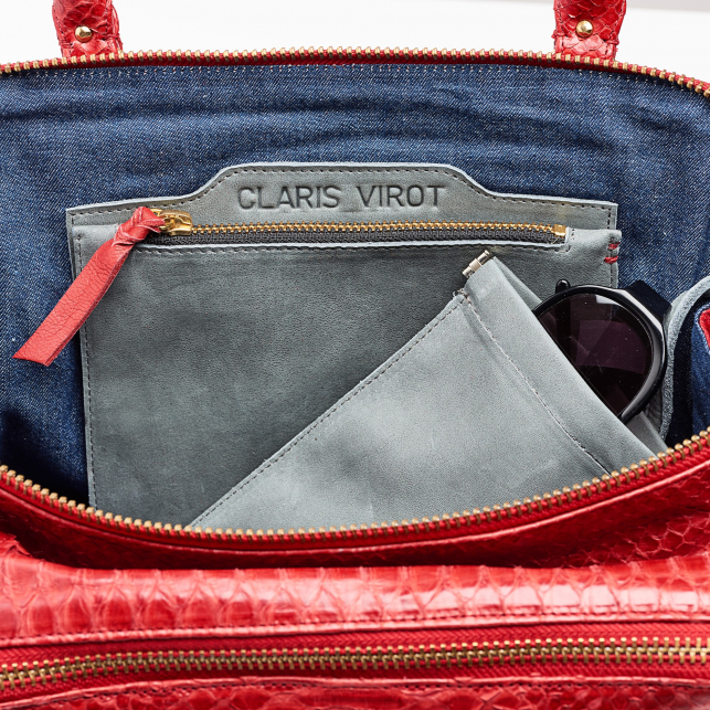 Python Shoulder Bag Lalya Red