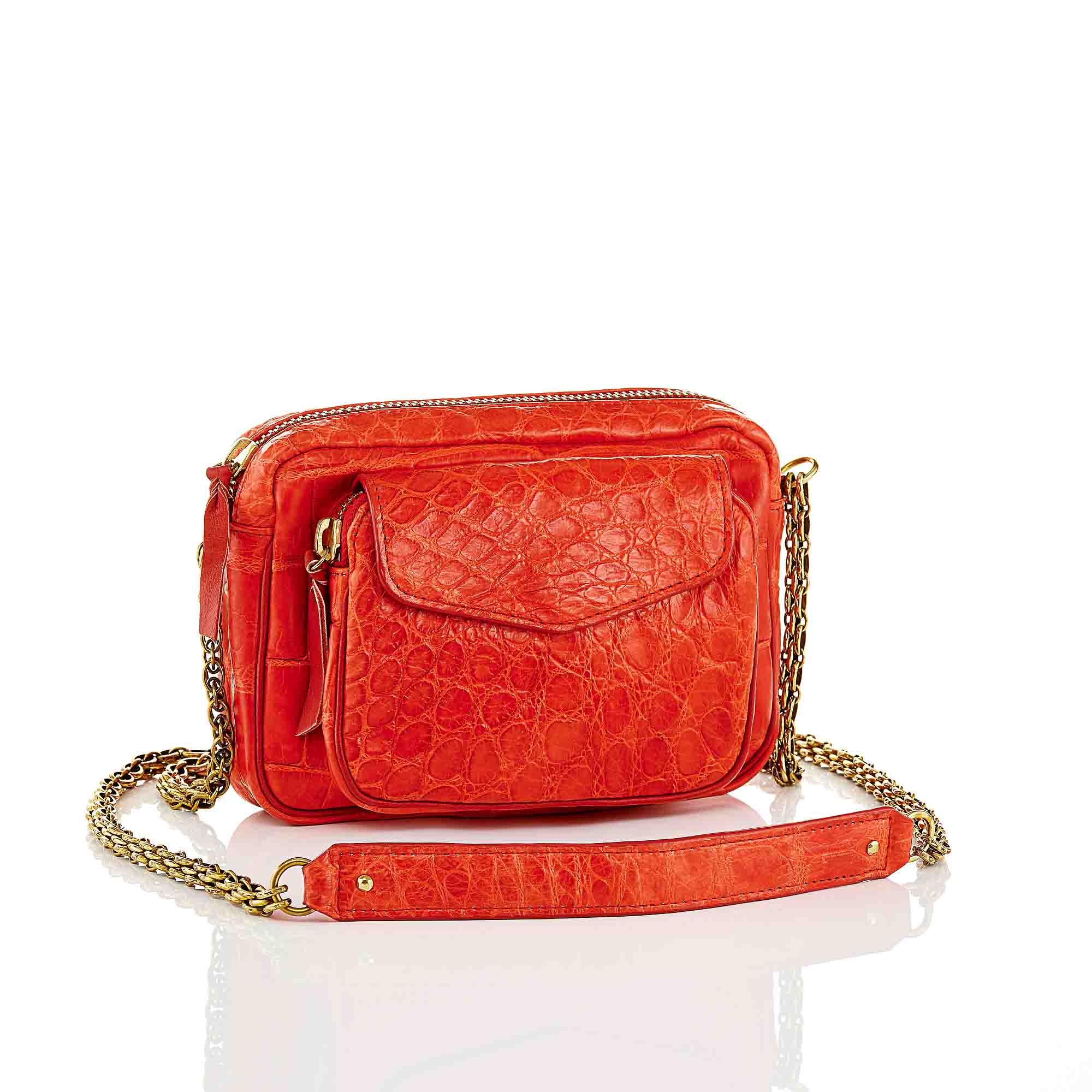 Sac croco rouge Clearance