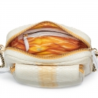 Cream Python Bag Big Charly Chain