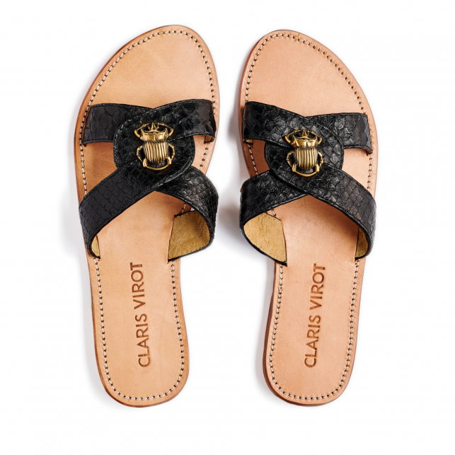 nina black sandals