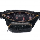 Sac Banane Python Romeo Noir