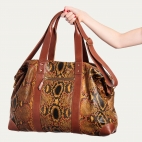 Sac Week-End Python Roger Moka Painted L