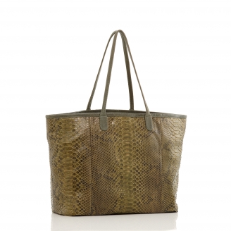 Cabas Python Marny Dark Vert Kaki