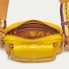 Yellow Rubber Python Charly Bag
