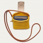 Yellow Leather Phone Bag Marcus