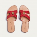 Sandales Python Nina Rouge