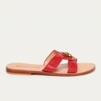 Sandales Python Nina Rouge