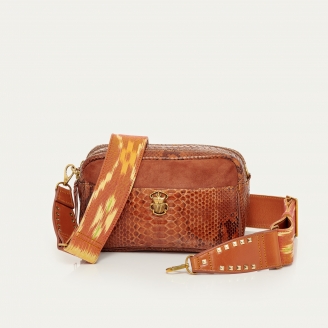 Sac Python Lily Marron Moka Mix