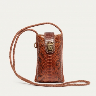 Moka Python Phone Bag Double Marcus