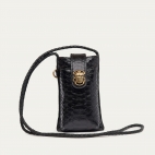 Black Python Phone Bag Double Marcus