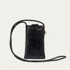 Black Python Phone Bag Double Marcus