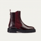 Bottines Chelsea Cuir Ziggy Bordeaux