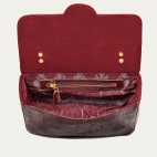 Burgundy Python Bag Big Ava Beetle
