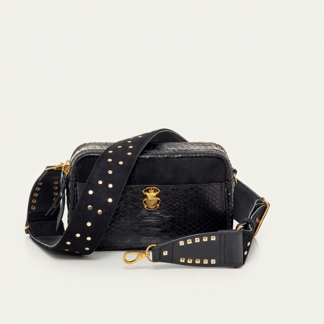 Sac Python Lily Noir