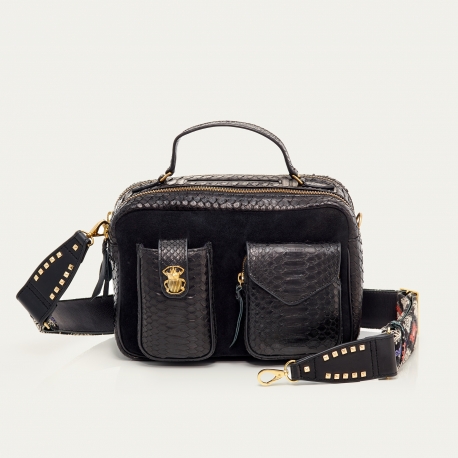 Black Python Bag Cesar