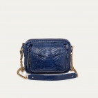 Bag Charly Navy Python golden chain