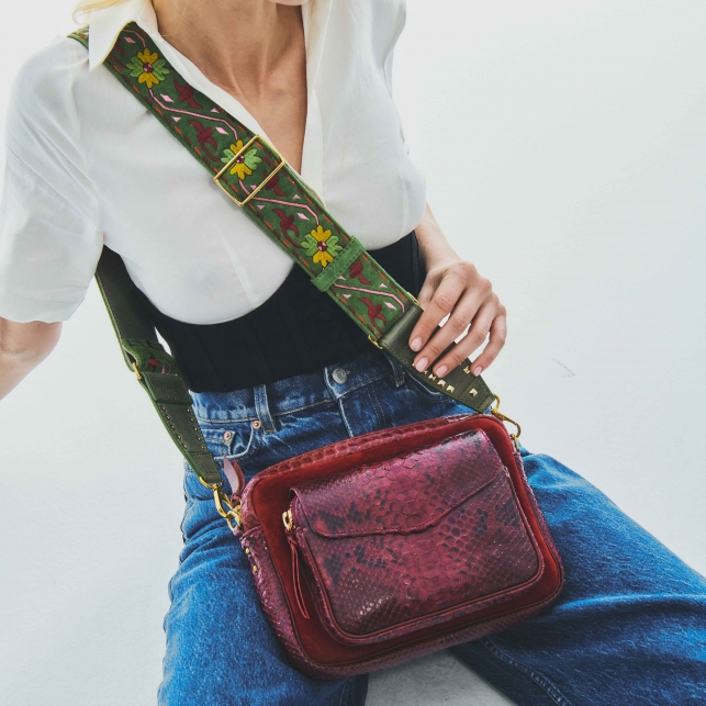 Sac Python Big Charly Bordeaux Matcha