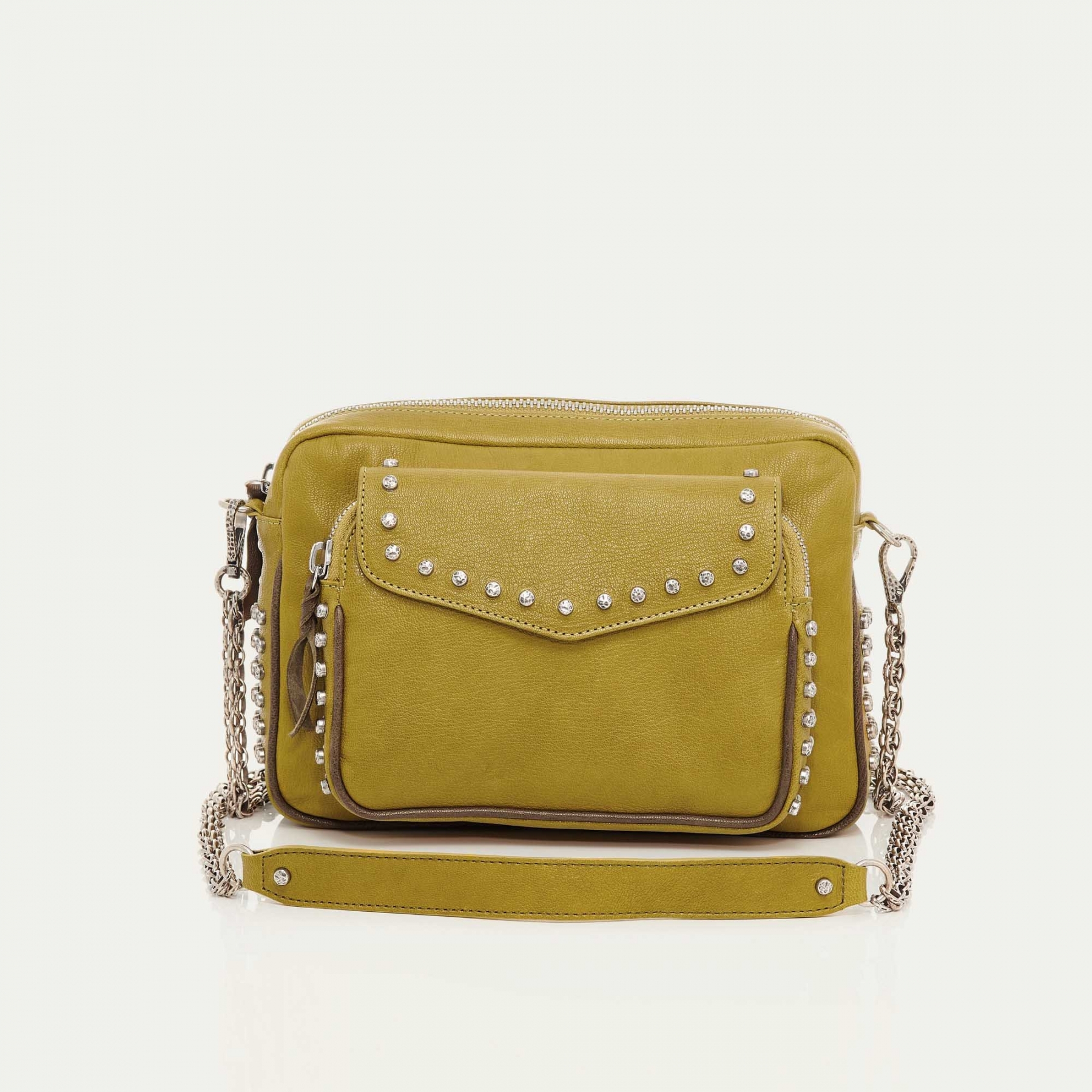 sac moutarde cuir