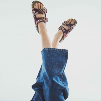Sandales Timor Odette Bordeaux