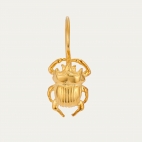 Golden Beetle Earring