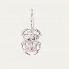 Silver Beetle Earring