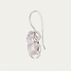 Silver Beetle Earring