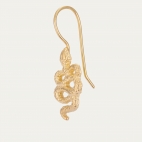 Golden Snake Earring