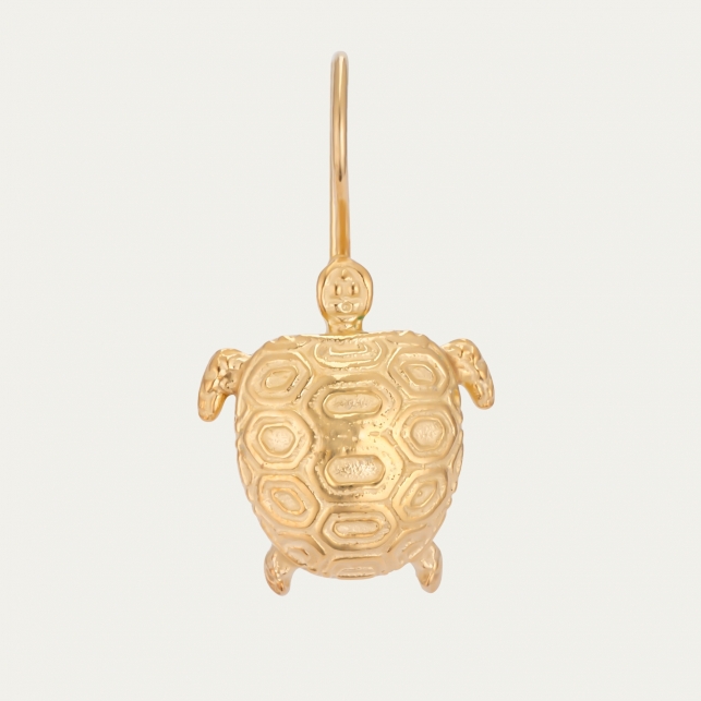 Golden Turtle Earring