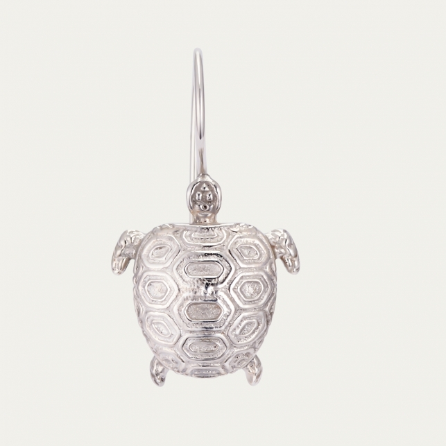 Silver Turtle Earring