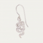 Silver Snake Earring