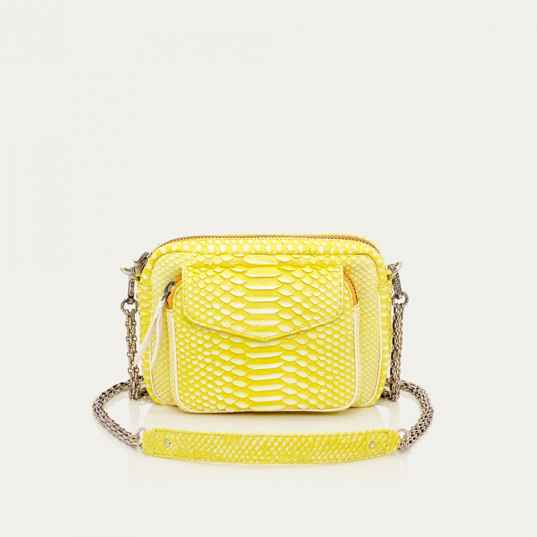neon yellow bag