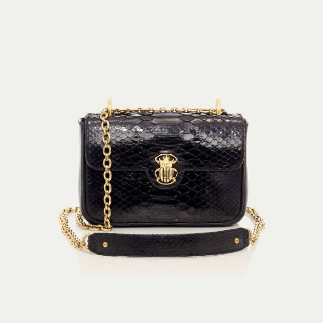 Sac Python Mini Ava Noir